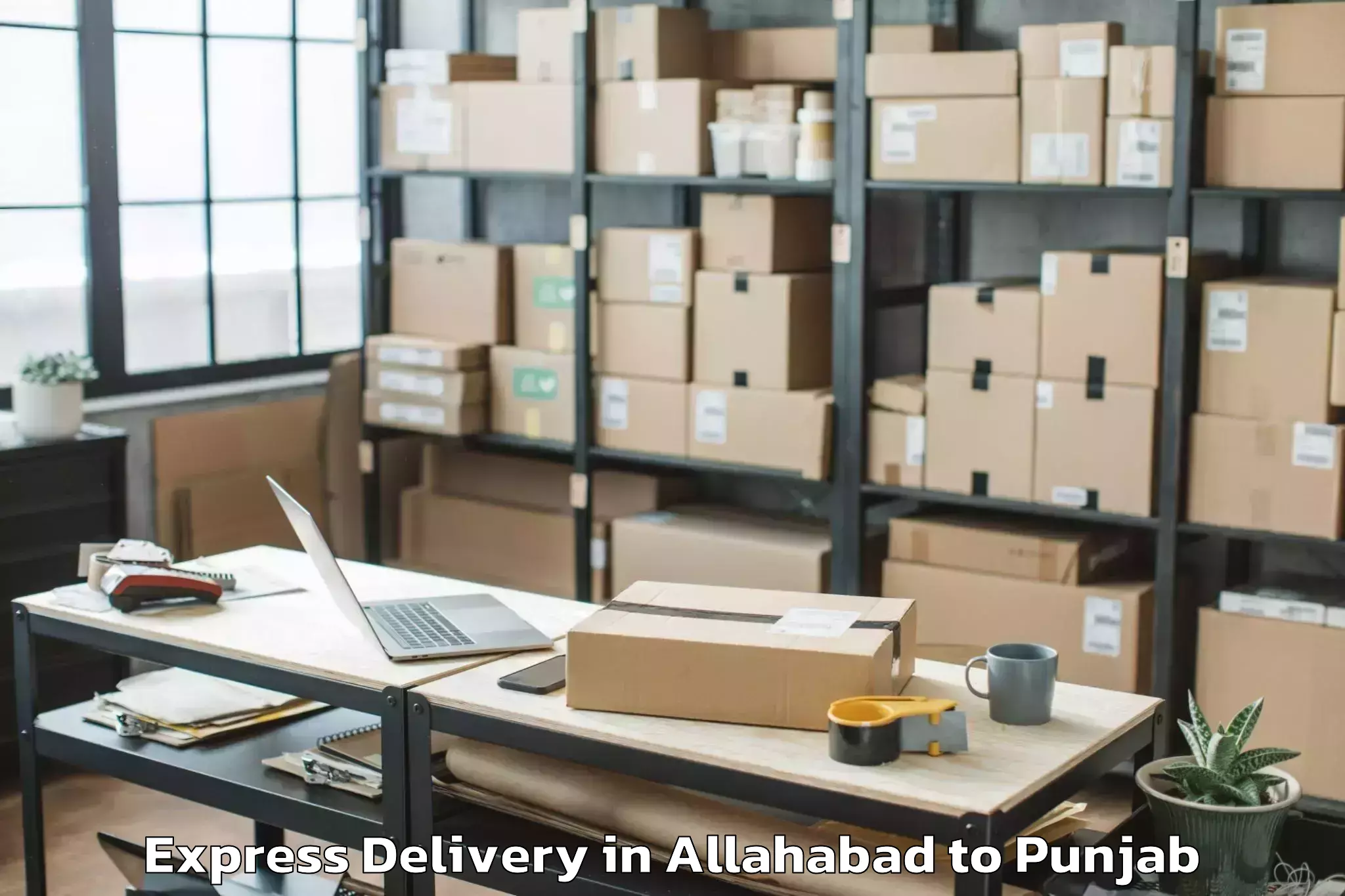 Book Allahabad to Mohali Express Delivery